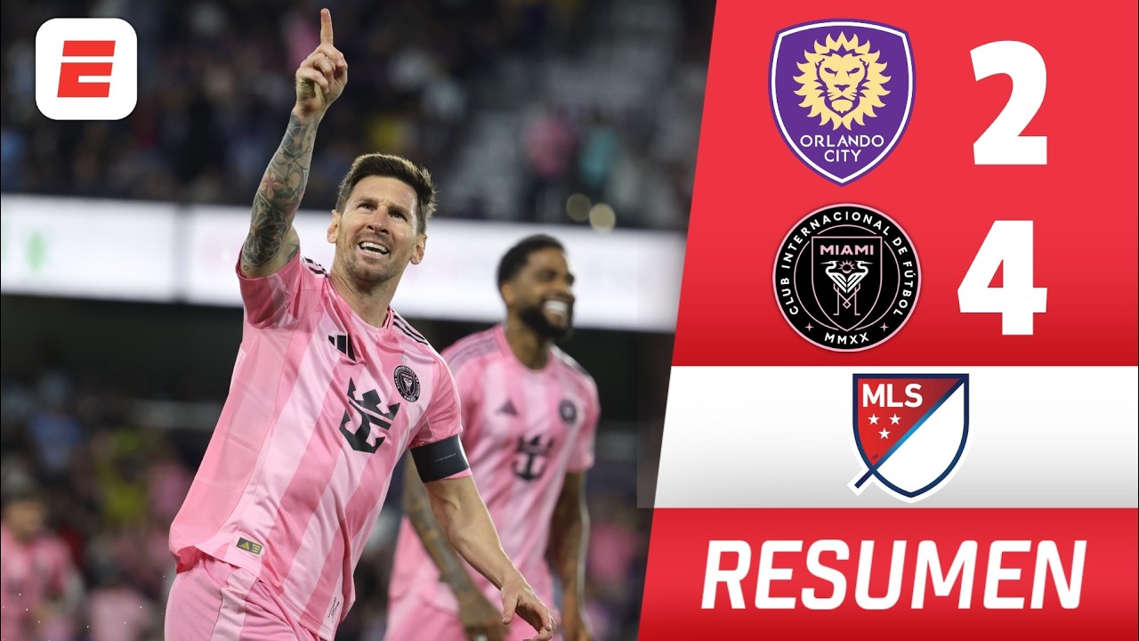 LIONEL MESSI BRILLA CON DOBLETE y guía al INTER MIAMI en la REMONTADA frente a ORLANDO CITY | MLS