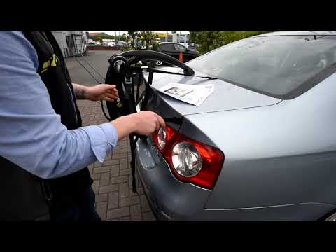 How to fit a Saris Bones 2 car rack?