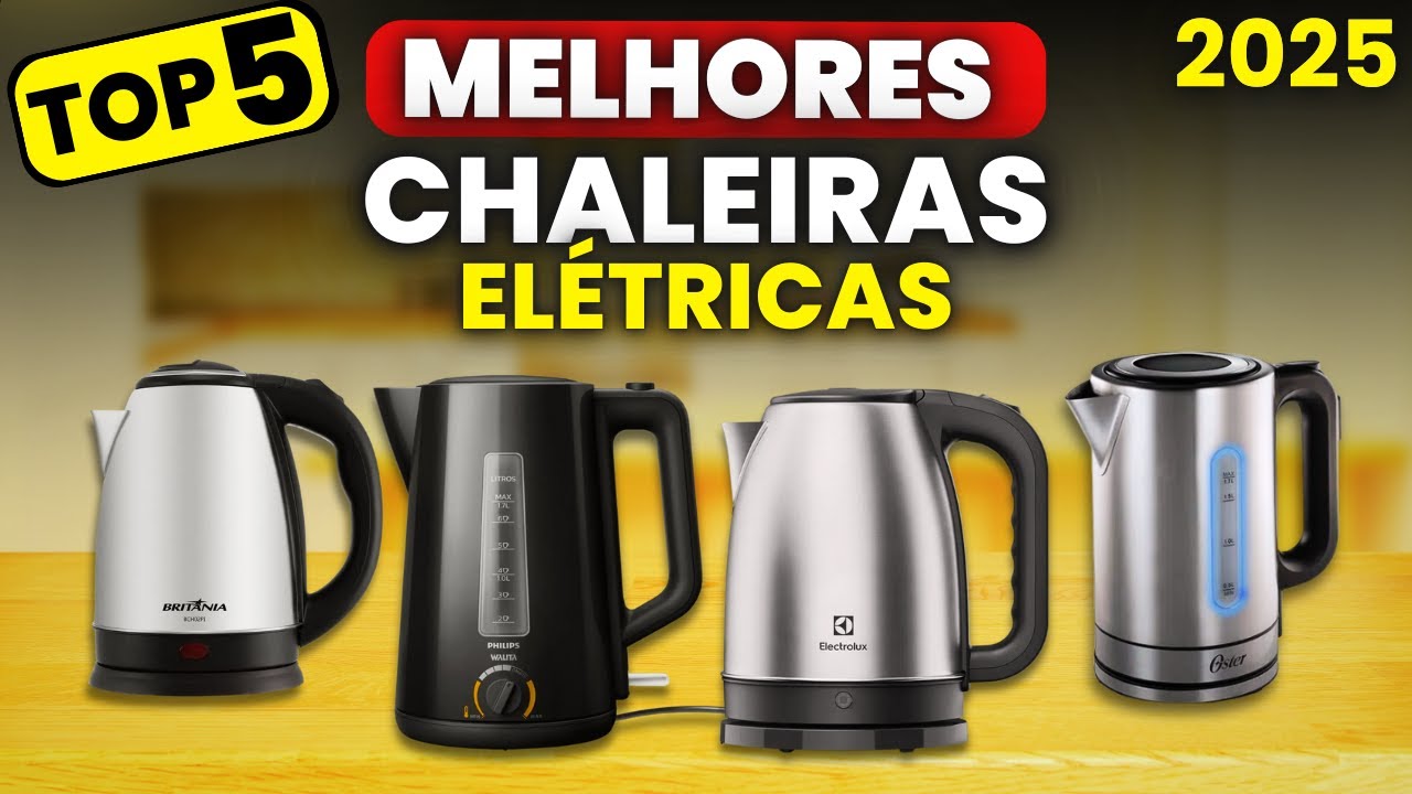 QUAL A MELHOR CHALEIRA ELÉTRICA 2024? TOP 5 Melhores Chaleiras Elétricas para Comprar em 2024!