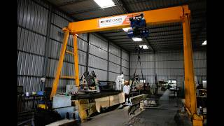 Single Girder Semi Gantry Crane video