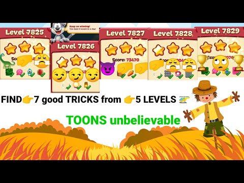 Toon Blast Levels 7825 7826 7827 7828 7829 | toon blast Tips