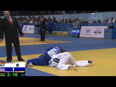 52 kg Kazyra T Khalturina K 02 04 2016 Т4 КУБОК ЕВРОПЫ СРЕДИ КАДЕТОВ, ТВЕРЬ 2016
