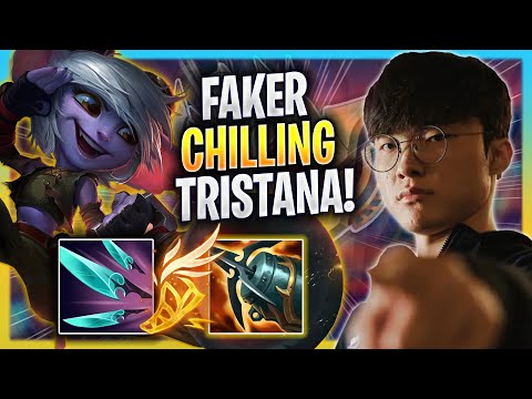 FAKER CHILLING WITH TRISTANA! - T1 Faker Plays Tristana MID vs Akali! | Season 2023