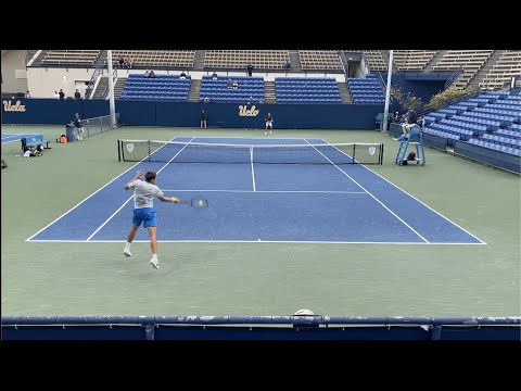 Patrick Zahraj (UCLA) vs E. Graziani(Penn) College Tennis