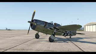 First flight in freeware Republic P-47D Thunderbolt (X-Plane 11)