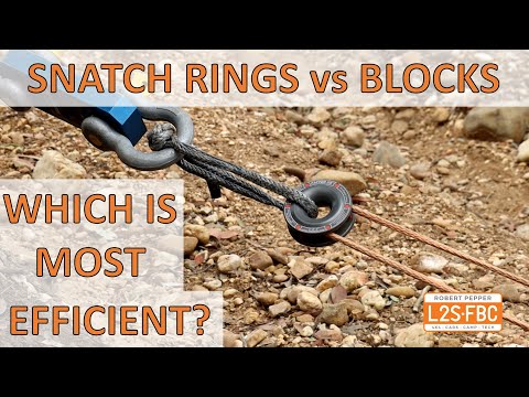 Which is most efficient - snatch block or snatch ring?