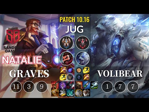 SB Natalie Graves vs Volibear Jungle - KR Patch 10.16