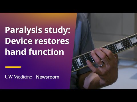 Paralysis study: device returns hand function
