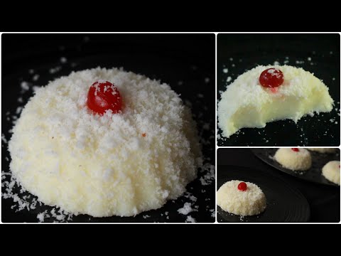 ஸ்வீட் ஸ்னோ பால்ஸ் - No oven, no eggs, no agar agar, no gelatin sweet - Sweet snow balls - Sweets