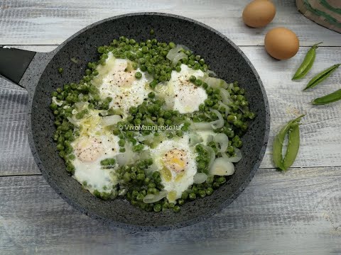 Uova con piselli, semplici e più digeribili
