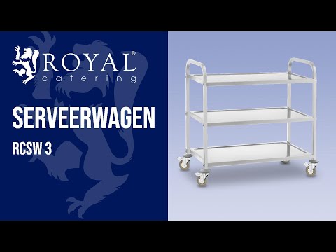 Video - Serveerwagen - 3 planken - tot 500 kg