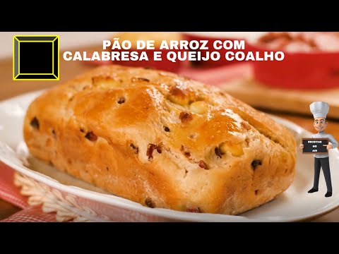 Pão de arroz com Calabresa e Queijo Coalho I RECEITAS NO AIR I Fácil e Rápido.