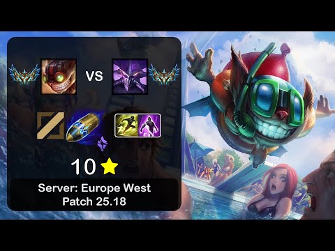 Ziggs Mid vs Kassadin - EUW Challenger - Patch 25.18