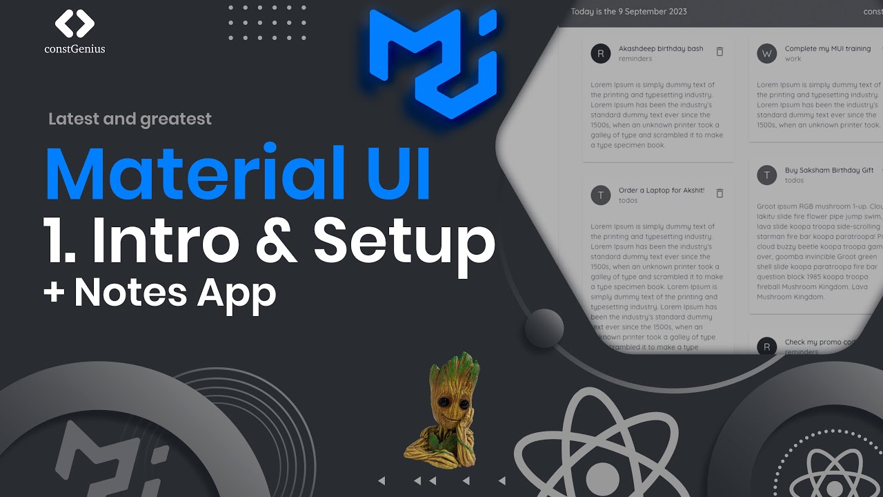 React Material UI Tutorial | 1. Intro & Setup