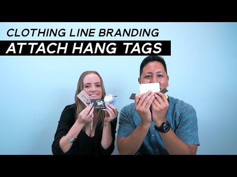 How to apply hang tags / hang tag application methods