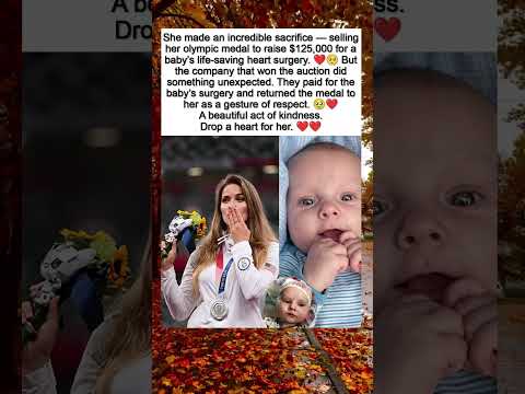 She Sold Her Olympic Medal for a Baby's Surgery ❤️ #kindness #shorts