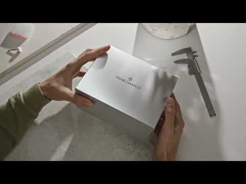 Opalizujące pudełko na zegarek Venezianico Nereide Opale