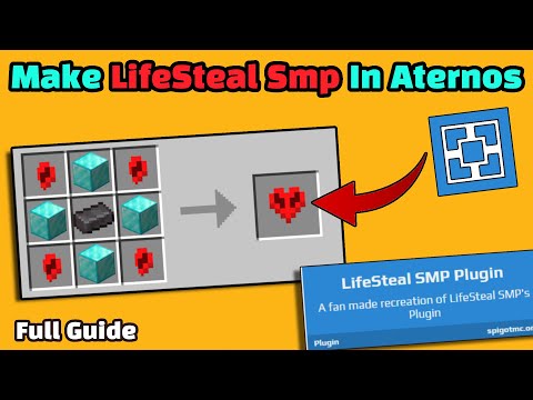How To Create Lifesteal Smp In Aternos Server | Lifesteal SMP Plugin | Mentcrafter