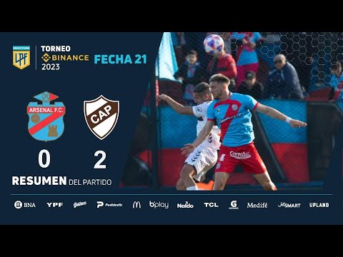 #TorneoBinance 2023 | Fecha 21 | resumen de Arsenal - Platense