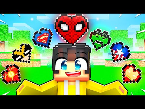 Minecraftta SÜPER KAHRAMAN Kalplerim Var! 🦸