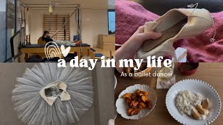 【A day in the life of a ballet dancer】pointe shoes/ pilates/ cooking/ air fryer