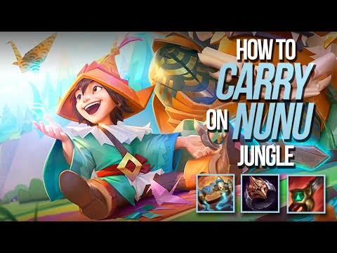 How to Carry on Nunu Jungle - Diamond Full Game Commentary