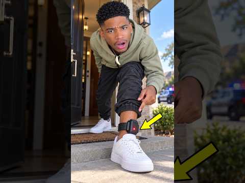 HE Left The HOUSE with an ANKLE MONITOR on😳#reaction #shortsfeed #youtubeshorts #cringe #comedy