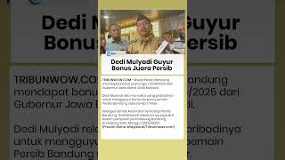 Pakai Uang Pribadi Rp1 Miliar, Dedi Mulyadi Guyur Bonus Juara Persib Bandung
