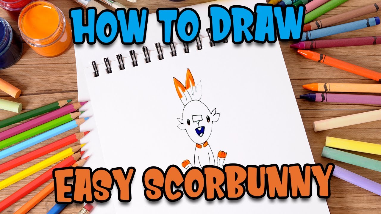 How to draw scorbunny  #shorts