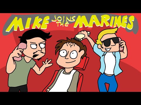 MIKEBURNFIRE ANIMATED - MIKE JOINS THE MARINES