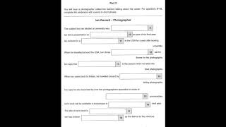 Listening B2, FCE 1 (2015), Test 1, Part 2