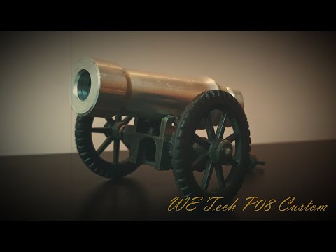 WE Tech Gas Blow Back (GBB) Luger P08 Custom (Short Barrel) #airsoft #custom