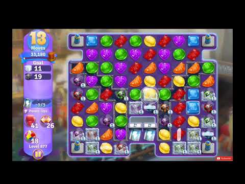 Wonka's World of Candy Level 877 NO BOOSTERS - A S GAMING ✔