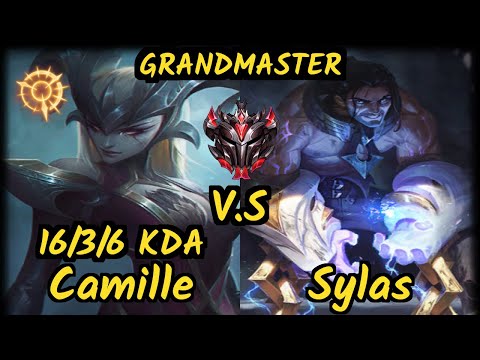 Papryze (CAMILLE) vs SYLAS - 16/3/6 KDA TOP GAMEPLAY - OC Ranked GRANDMASTER