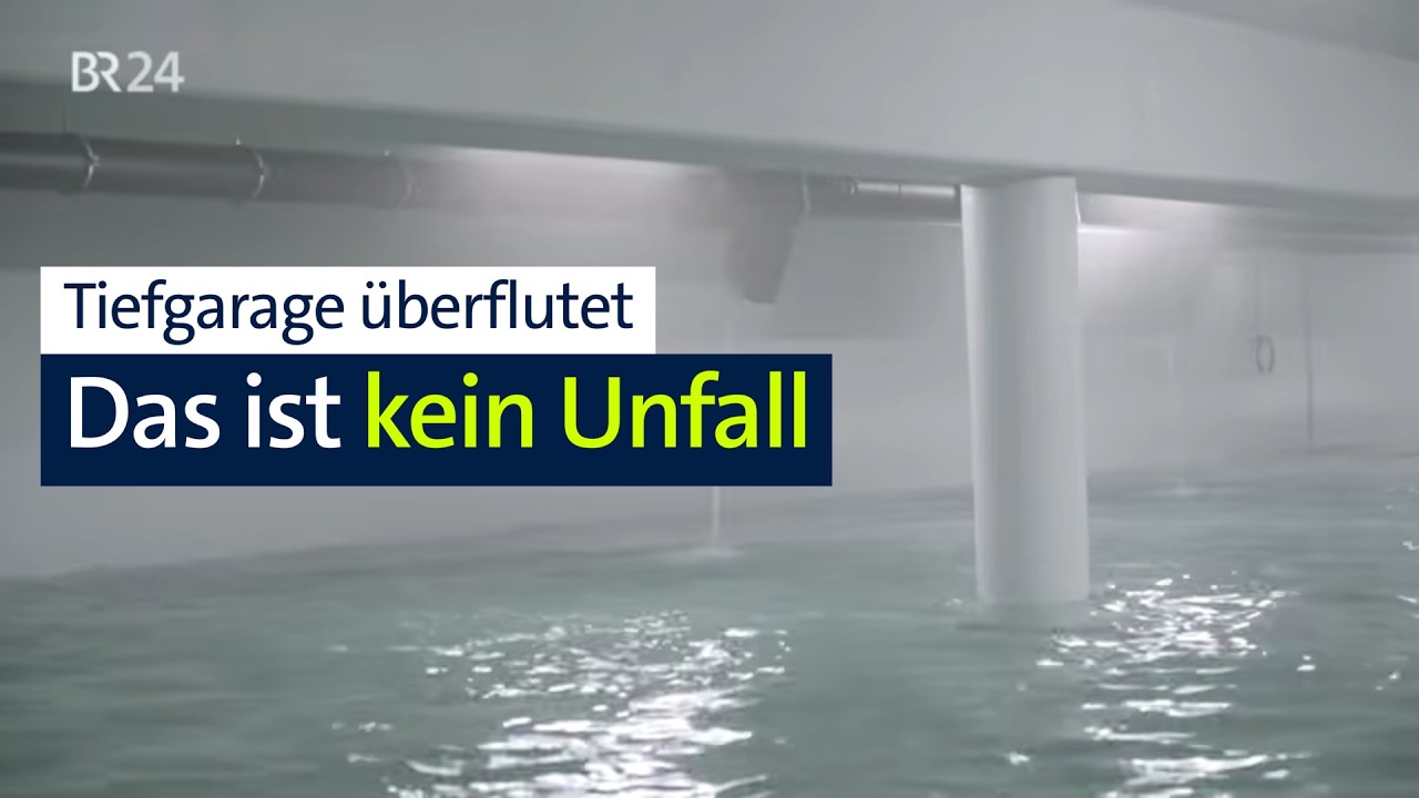 Absichtlich: Tiefgarage voller Wasser – was steckt dahinter? | Abendschau | BR24
