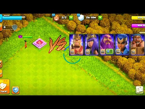 ALL HEROES VS GOKU | COC PRIVATE SERVER |MAGIC CLASH