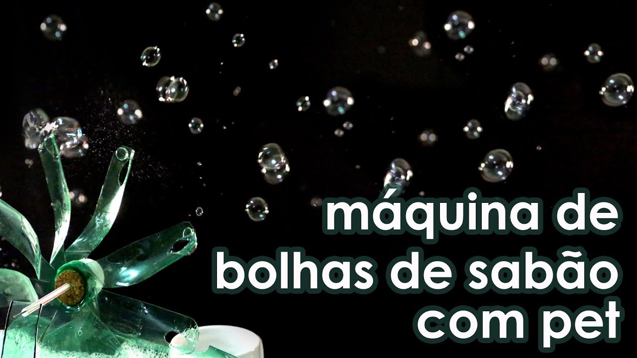 Como fazer uma MÁQUINA DE BOLHAS DE SABÃO (brinquedo)