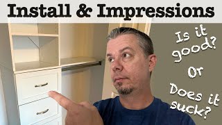 CloseMaid BrightWood closet organizer install & impressions #diy