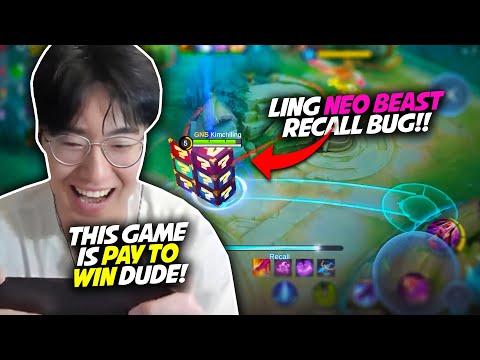 Hoon Tries Ling Neo Beast Skin BUG That Makes Him INVISIBLE!  | Mobile Legends Highlights