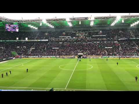 Bundesliga, Borussia Mönchengladbach - FC Bayern München, 07.12.2019, Vorbereitung, Hymne