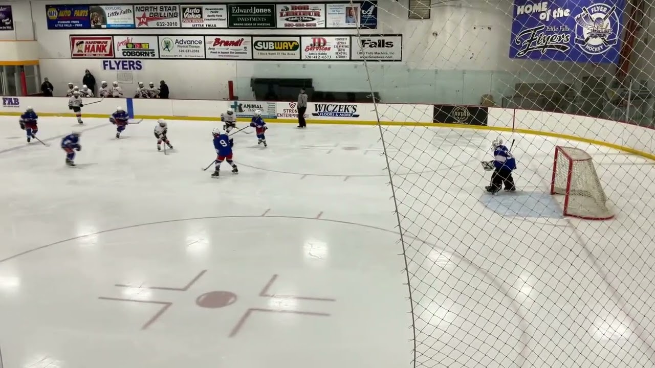 Game 20 Sioux Falls 5-1: Jaxsen scores on a give and go with Lionel