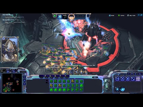 StarCraft 2 Evil LotV 3 Players Co-op Campaign Mission 9 - Temple of Unification