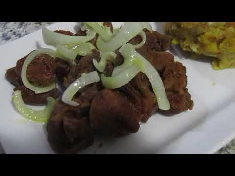 CARNE FRITA CON MOFONGO RECETA DE CHINCHORREO BORICUA