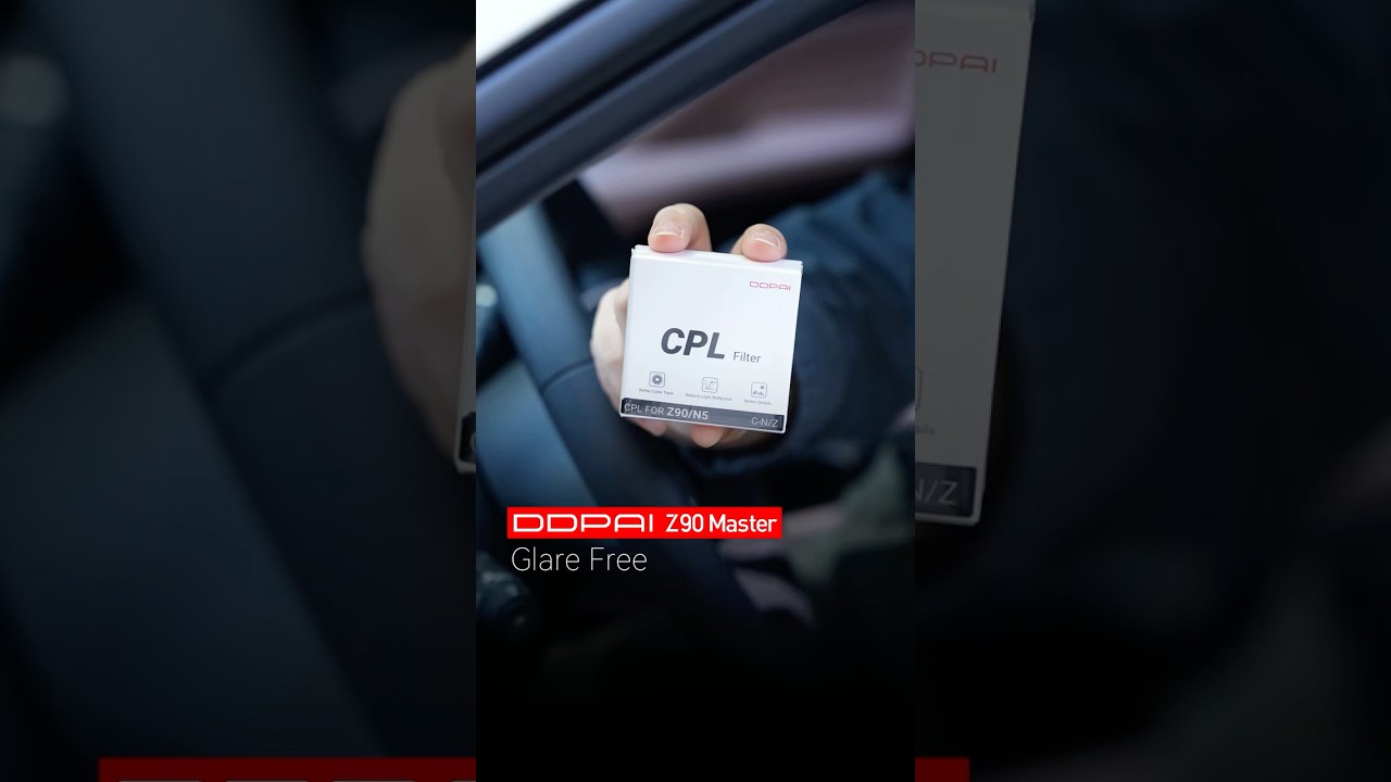 Make Good even Better. Use DDPAI CPL to maximize the reflection-free performance of your Dashcam.