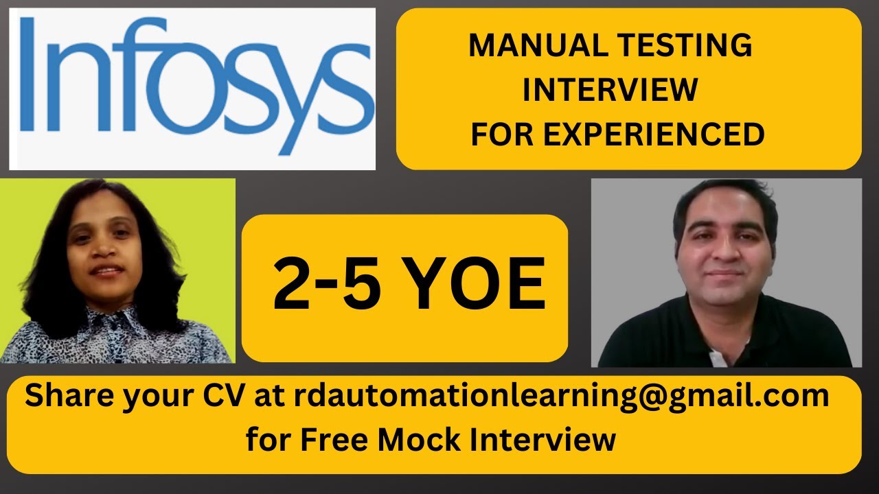 Manual Testing Interview Questions and Answers| Manual Testing Mock Interview for Experienced