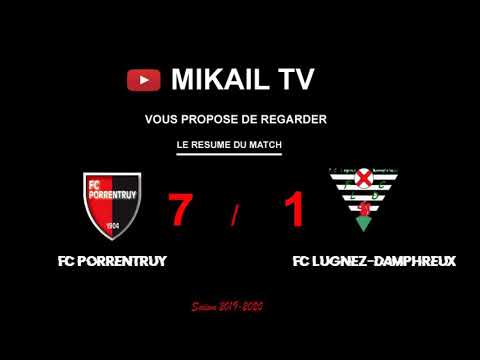 Résumé du match fc porrentruy vs Fc lugnez damphreux