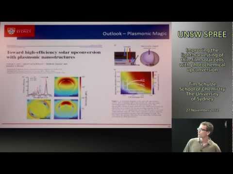 UNSW SPREE 2012-11-27 Tim Schulze - Light-harvesting of thin-film solar cells with PC upconversion