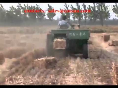 Straw Harvesting and Baling Machine
