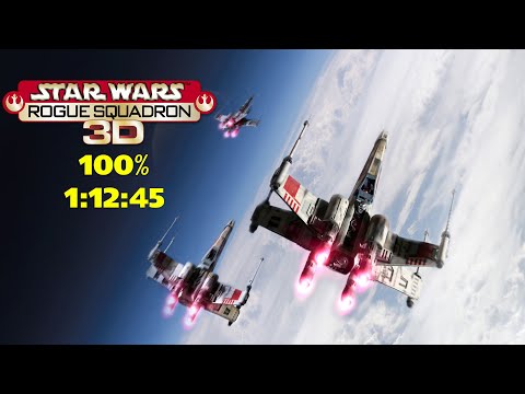 Rogue Squadron 3D - 100% Speedrun in 1:12:45 [PB]