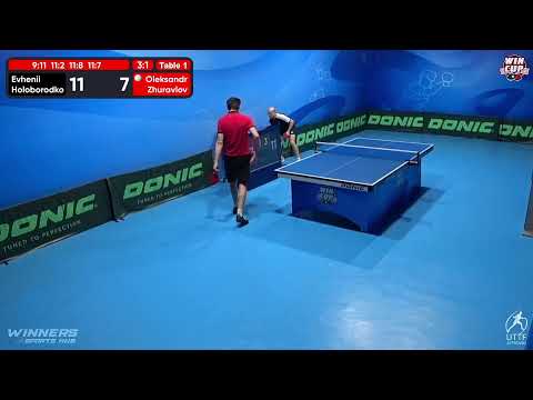 02:30 Evhenii Holoborodko 3 - 1 Oleksandr Zhuravlov West 7 WIN CUP 19.12.2022 | TABLE TENNIS WINCUP